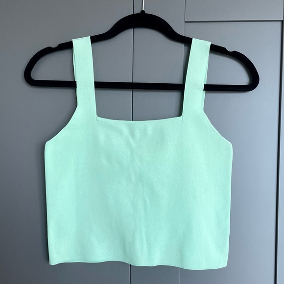 Mango Square Neck Top - Mint Green - Picture 4 of 4